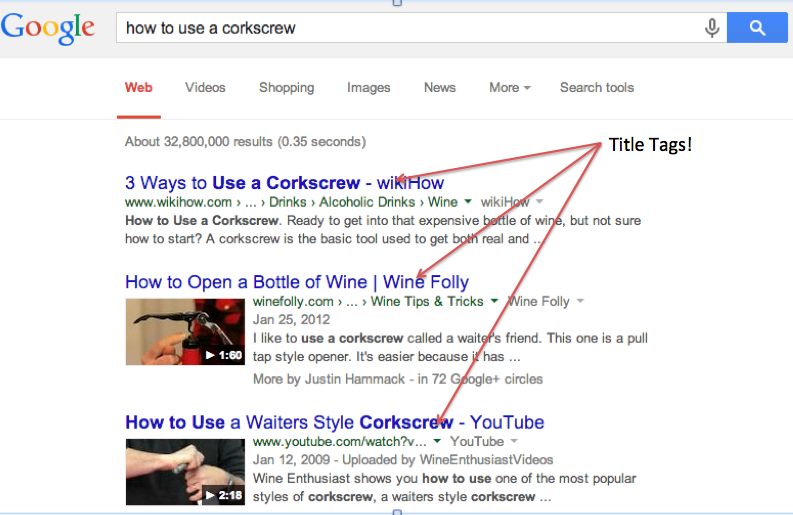 Writing Great Title Tags