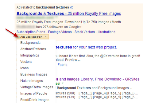 dropdown extensions - now only in beta on mobile