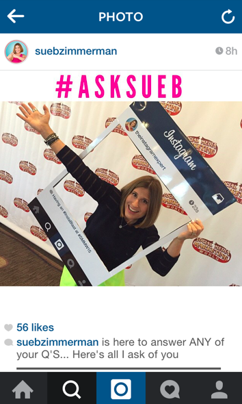 "Be fun!" says Sue B. Zimmerman!