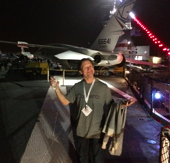 John on the U.S.S. Midway in San Diego at the SMMW15 show!