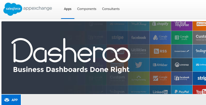 Dasheroo Dashboards on Salesforce Appexchange
