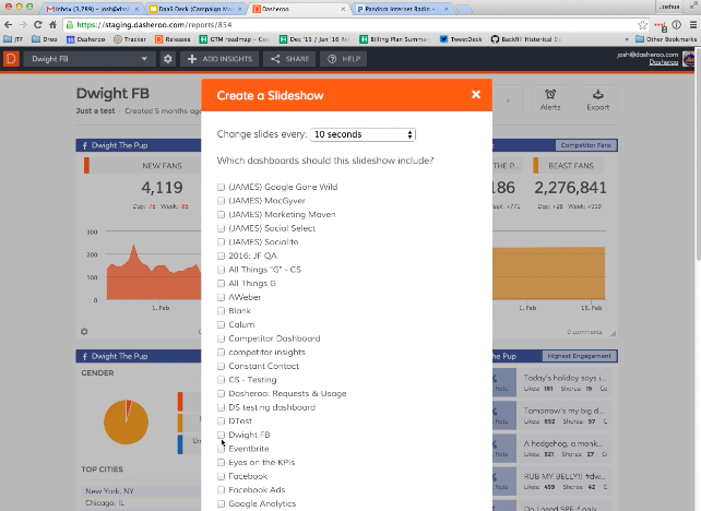 Dasheroo dashboards slideshow