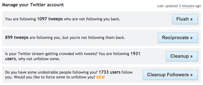 Manage Twitter Followers with Tweepi!