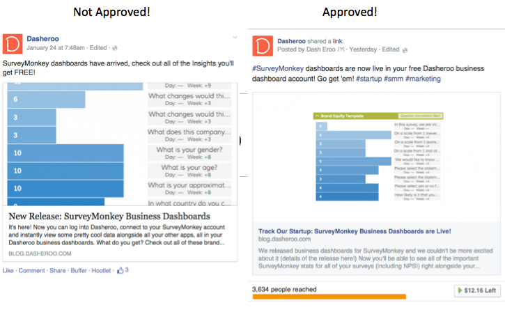 Getting around the Facebook 20 percent rule. Facebook business dashboards