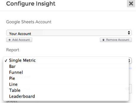 Our new Google Sheets business dashboard Insight