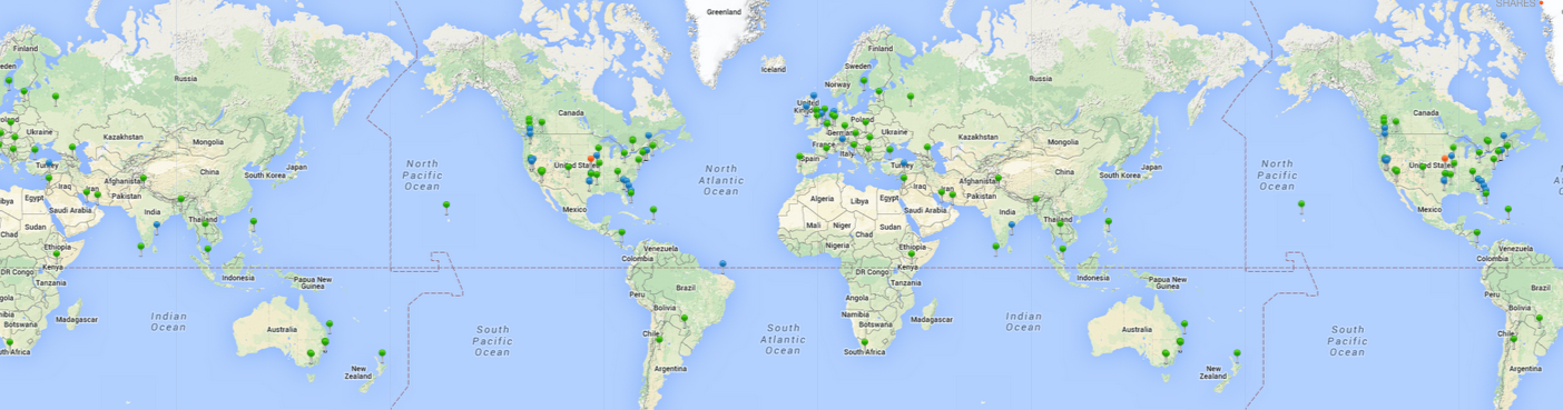 We have users in 100 countries!