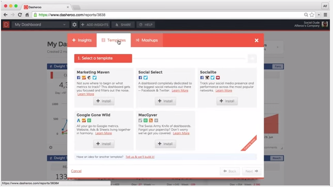 VIDEO: How to use Dasheroo's business dashboard templates.