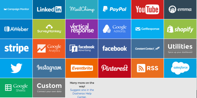 Dasheroo data sources
