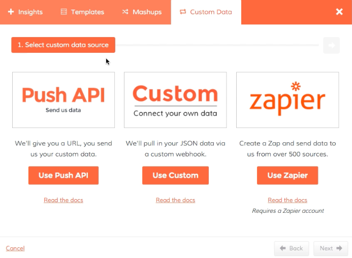 Dasheroo custom data dashboard